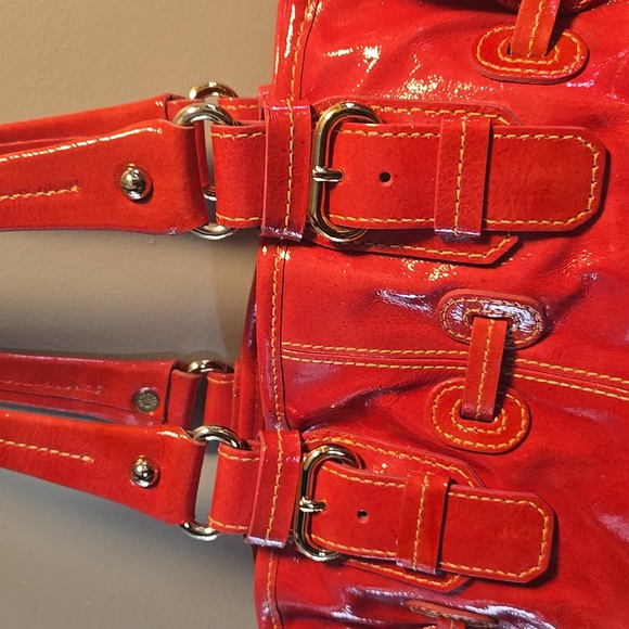 Dooney & Bourke Pink Patent Leather Satchel - Picture 11 of 15